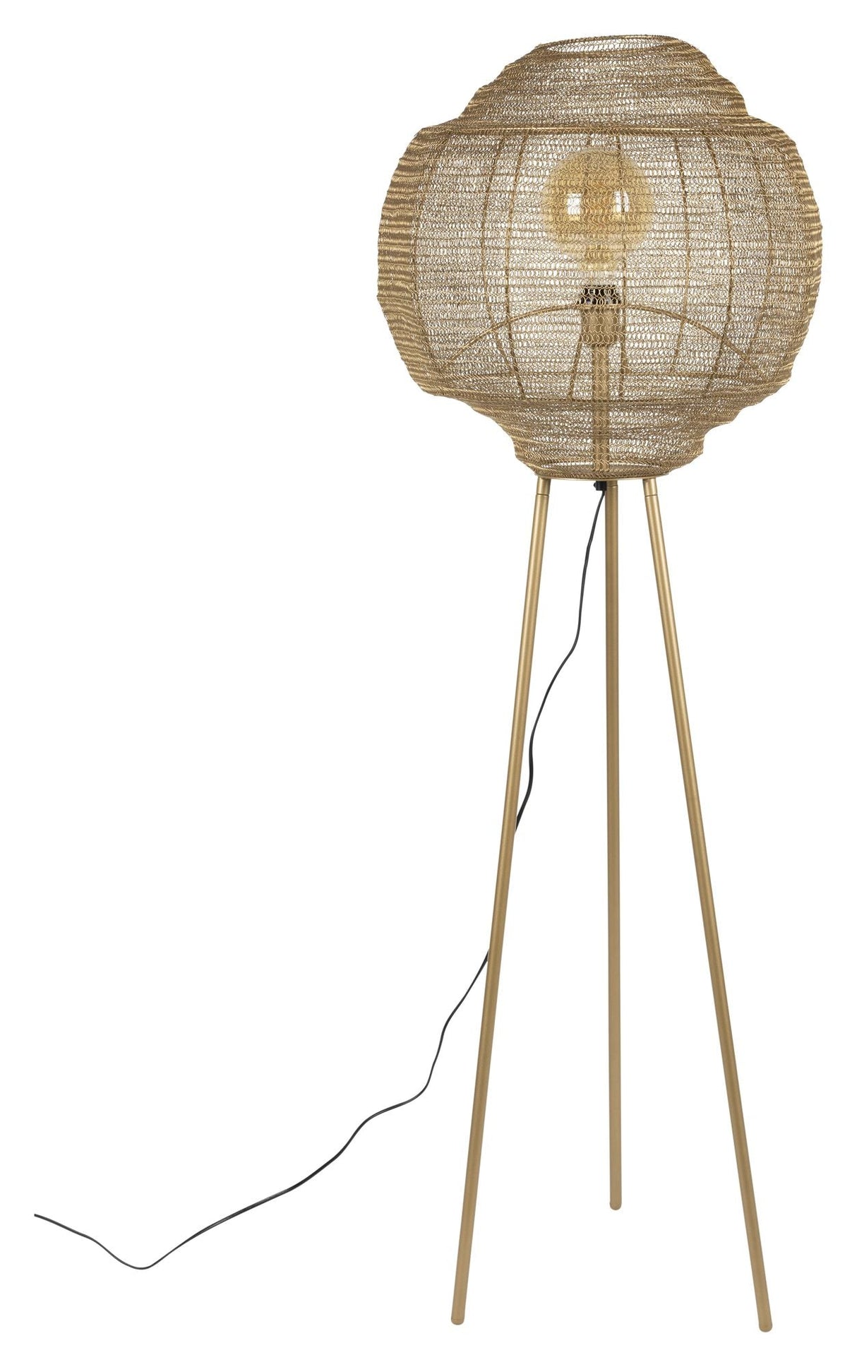 Meezan Floor Lamp, Gold