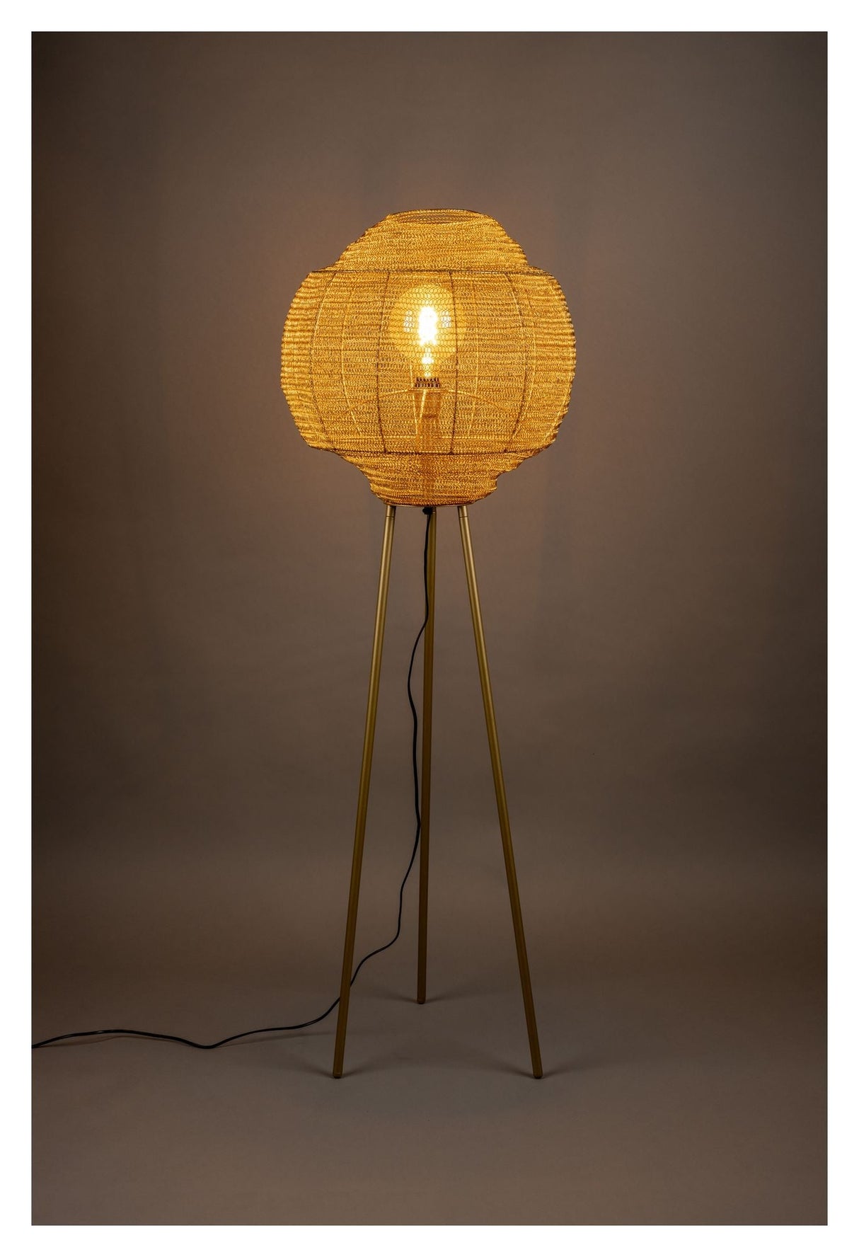 Meezan Floor Lamp, Gold