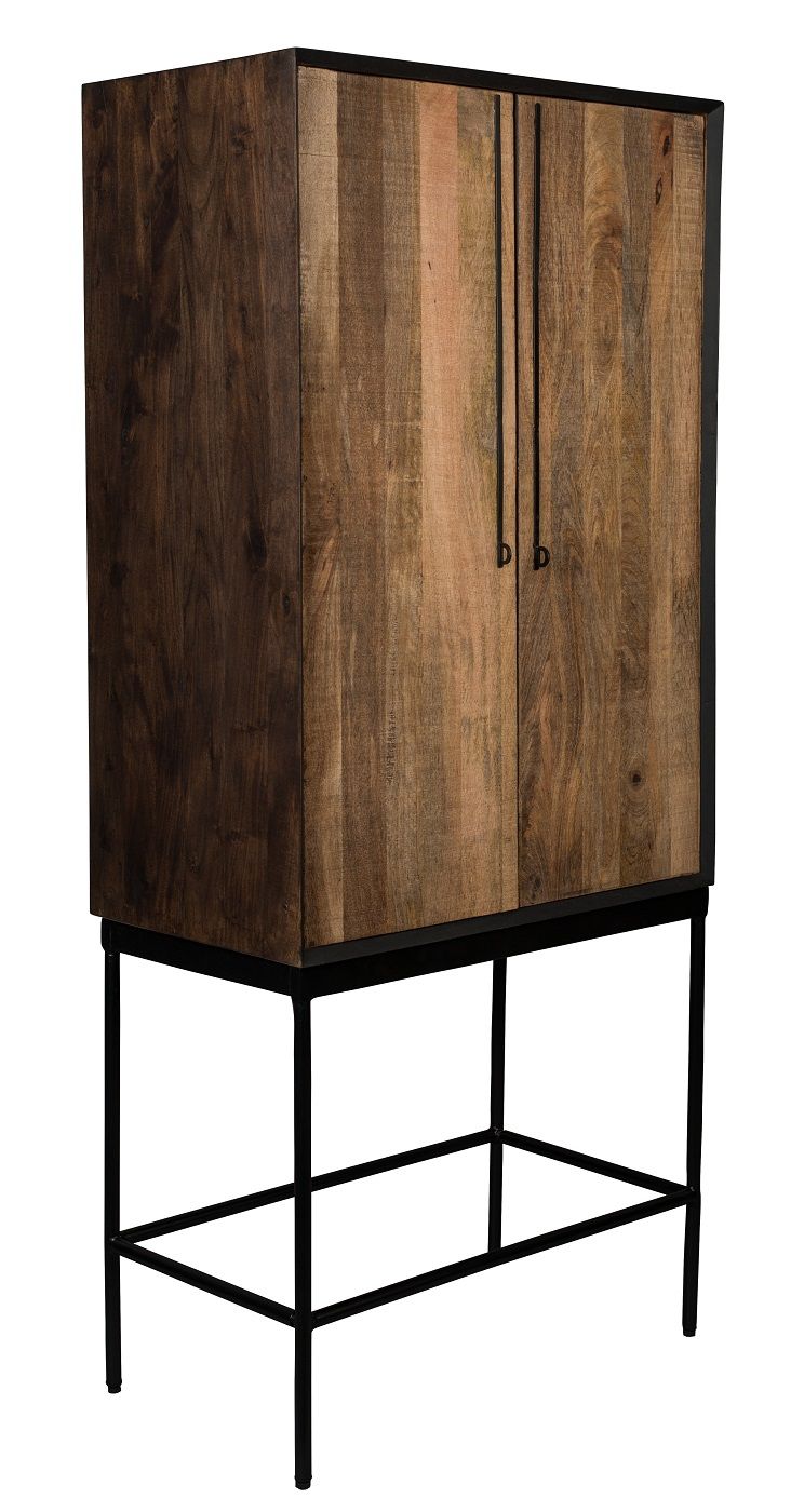 Dutchbone Nairobi Vitrine cabinet H160 Brown/Black