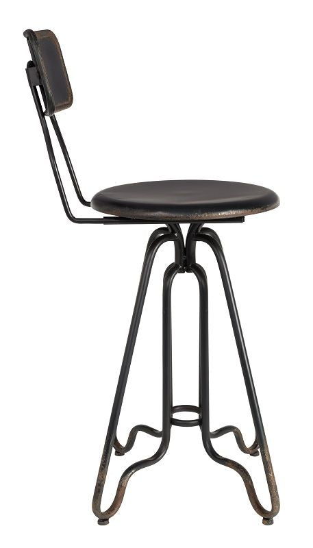 Dutchbone Ovid Counter bar stool, Black