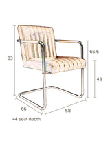 Dutchbone Stitched Dining Chair, Cognac