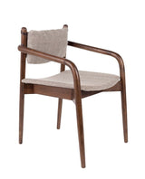 Dutchbone Torrance Dining chair w/armrests, Brown