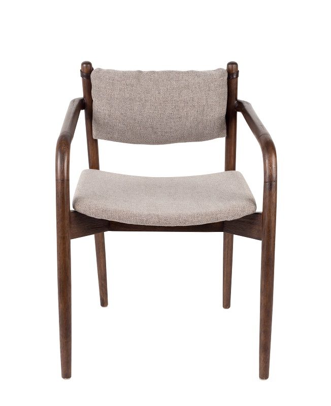 Dutchbone Torrance Dining chair w/armrests, Brown