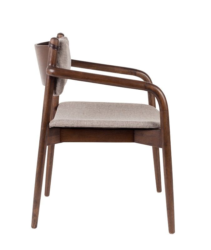 Dutchbone Torrance Dining chair w/armrests, Brown