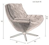 Vince Lounge Chair, Beige