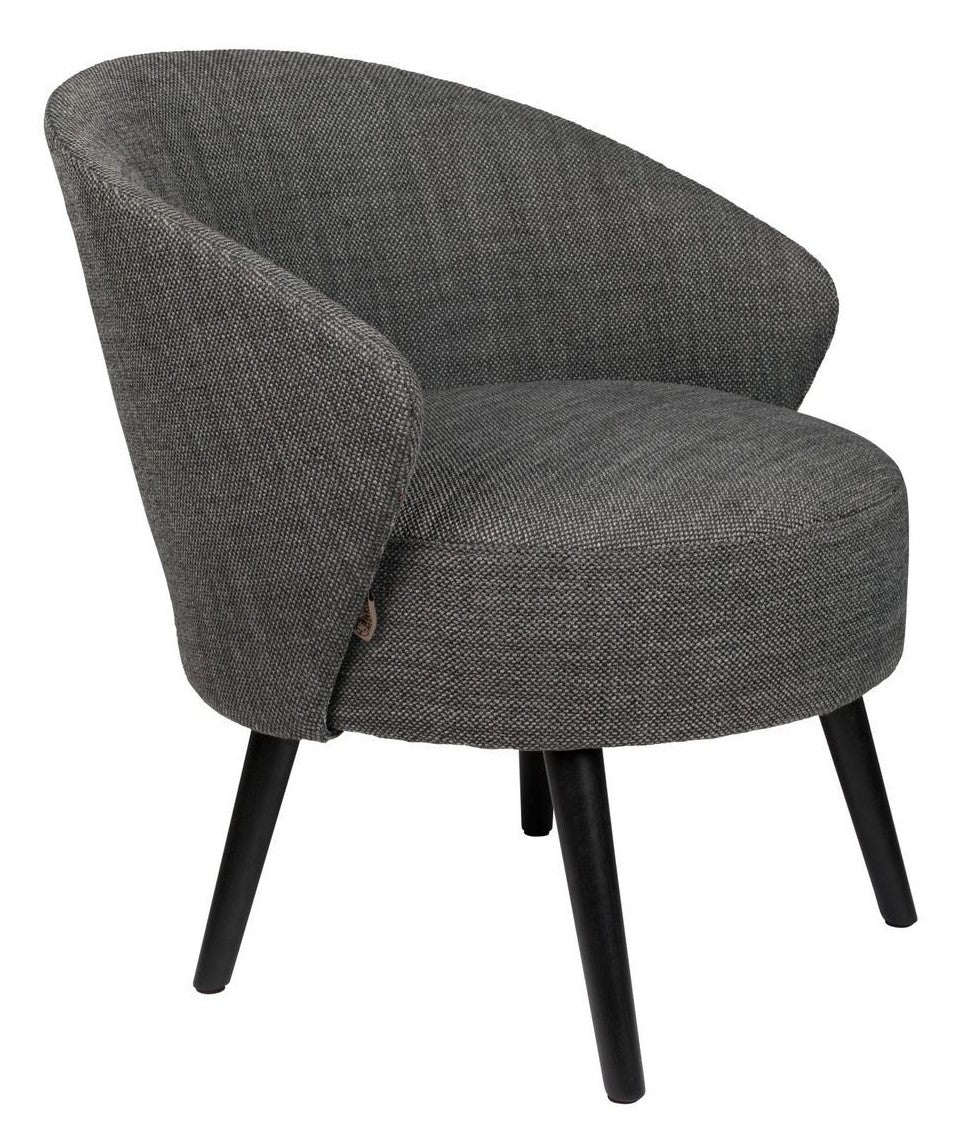 Dutchbone Waldo Lounge Chair, Dark Gray