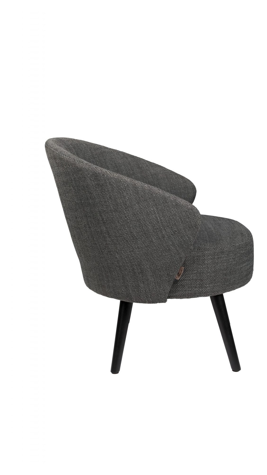 Dutchbone Waldo Lounge Chair, Dark Gray