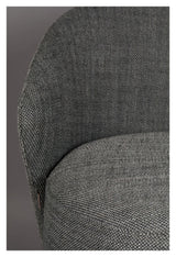 Dutchbone Waldo Lounge Chair, Dark Gray