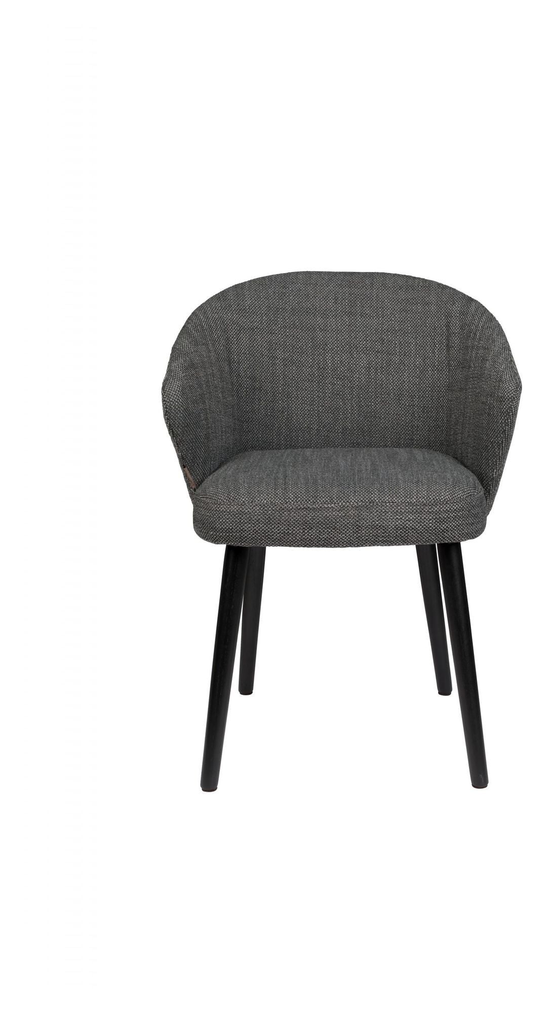 Dutchbone Waldo Dining Chair, Dark Gray