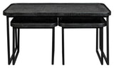 Dutchbone Winston Deposit Table Set w. 3, Matte Black