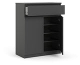 Naia Sideboard w/2 doors - Matte black foil