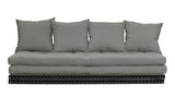 Chico Futon Sofa, Gray w. Tatami mats