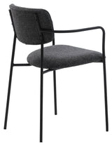 Zama, dining chair w/armrests – gray