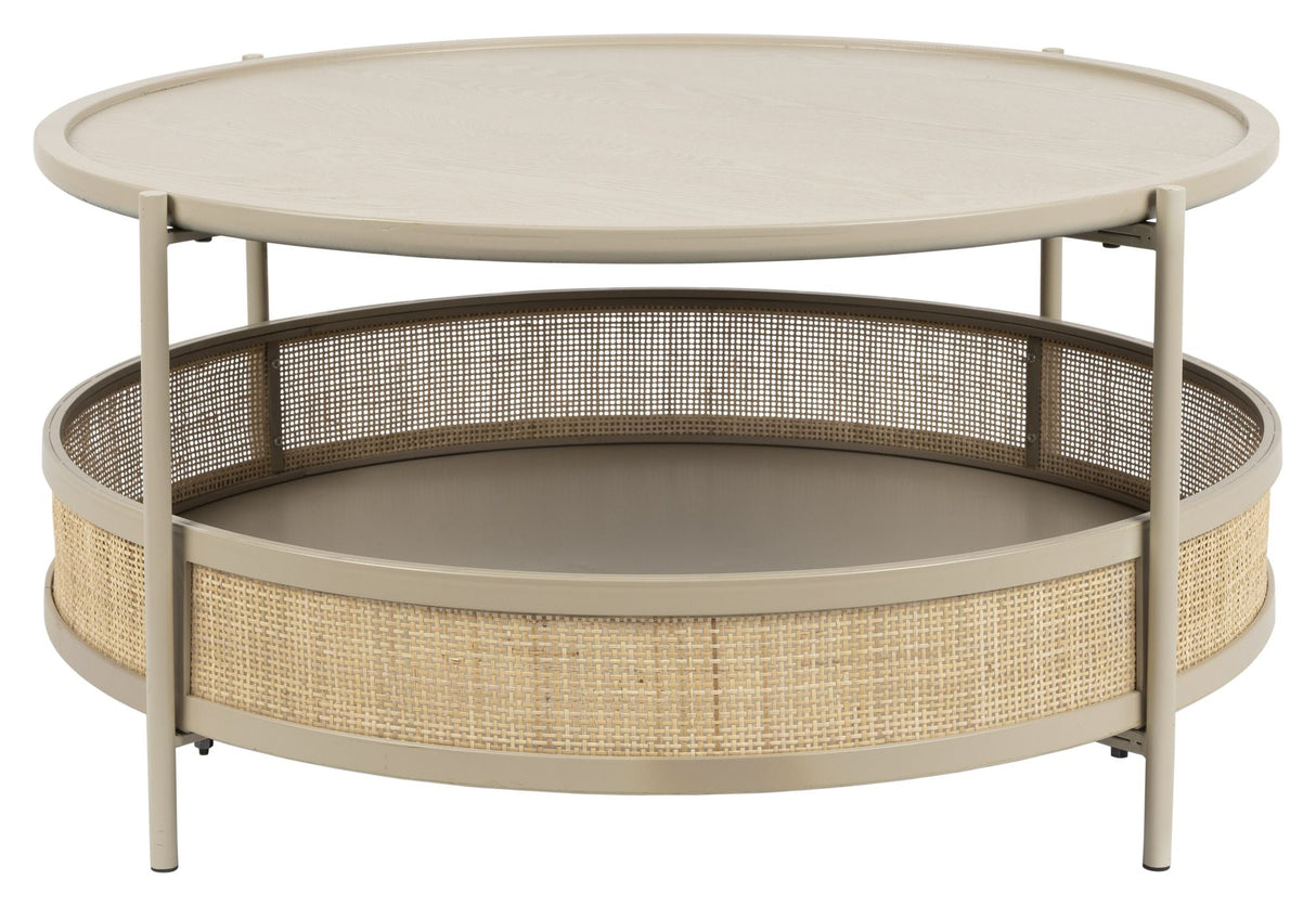 homii Makato Coffee Table Ø80, Nature/Sand