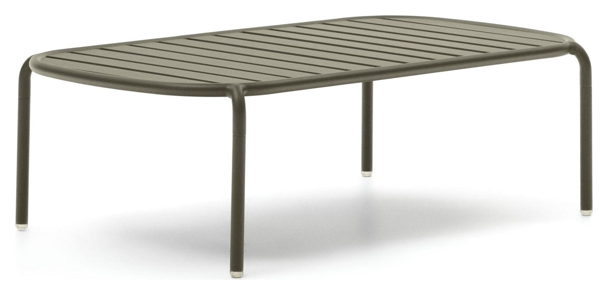 Joncols Lounge Table, Green alu, Ø110x62