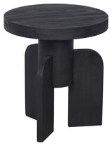 Mori Side table Ø45 - Mango wood matte black