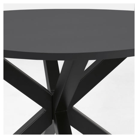 Argo Full Dining Table Ø119 Black lacquered