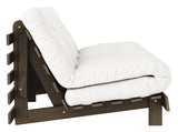 Roots 160 Sofa bed, Brown lacquered pine, Natural