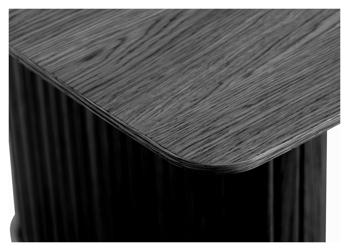 Nola, dining table 100x190cm - black