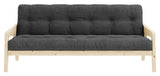 Grab Sofa Bed, Pine/Dark Gray Velvet