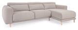 Singa 3-pers. Sofa with right-facing chaise longue, Beige Chenille