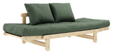 Beat Sofa Bed, Nature, Pine/Olive Green