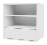 Mini Shelf module w. drawer, New White