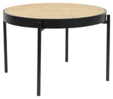 Spike Coffee table, Ø60, Rattan/Beech