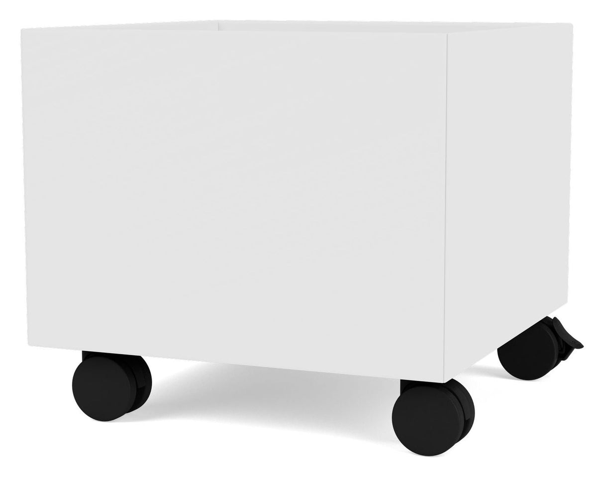 Mini Storage box with wheels, New White