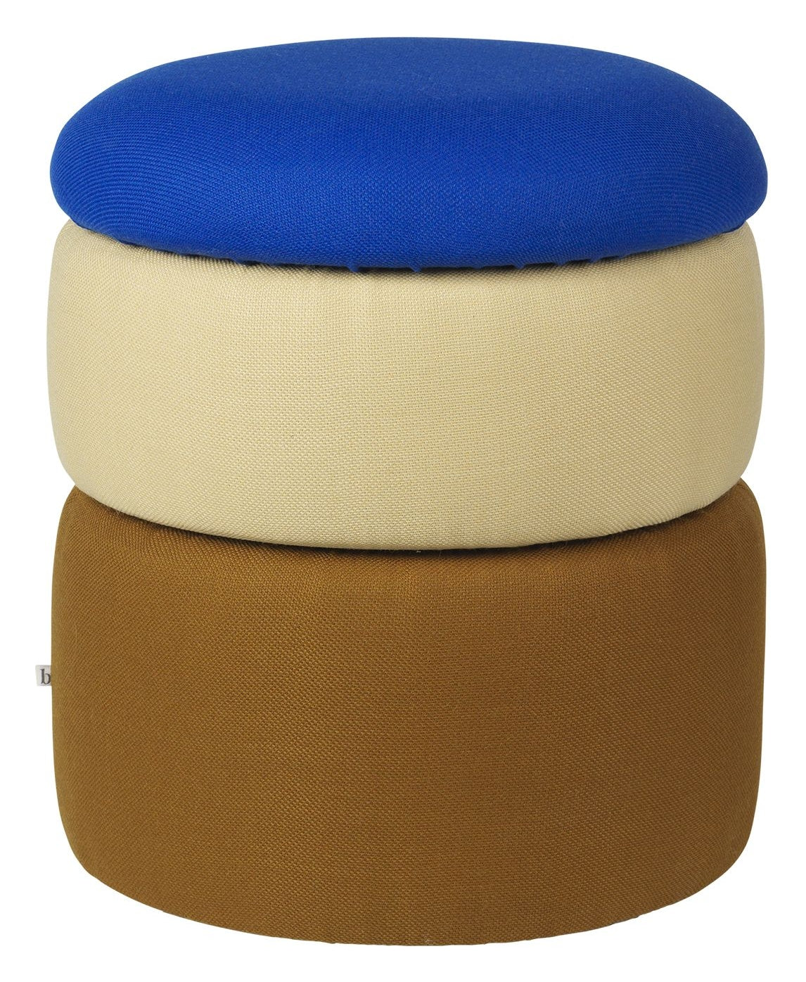 Pond Puf Ø38, Blue/beige/brown