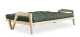 GRAB Sofa bed 130x200, Nature/Olive