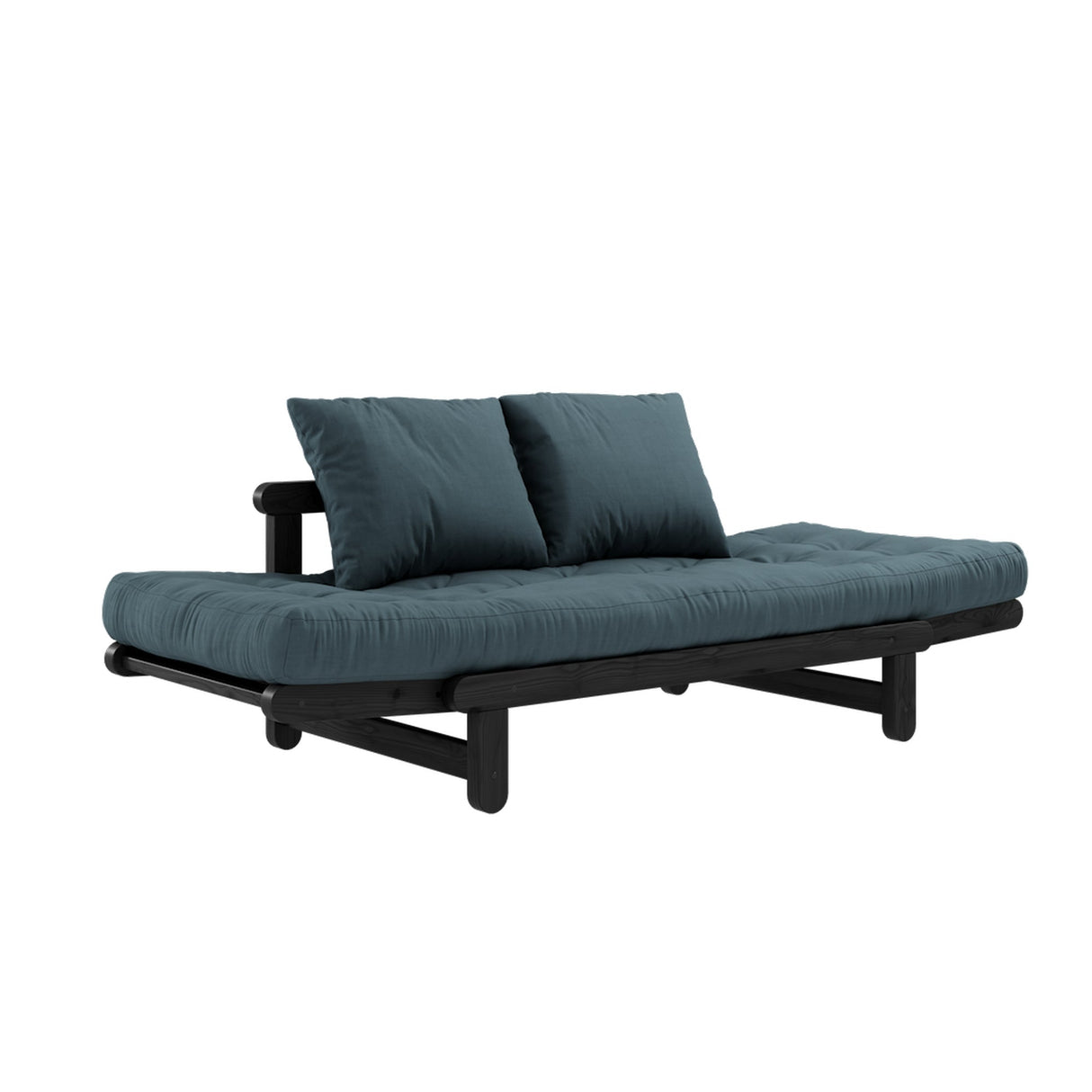 Beat, sofa bed, petrol blue/black