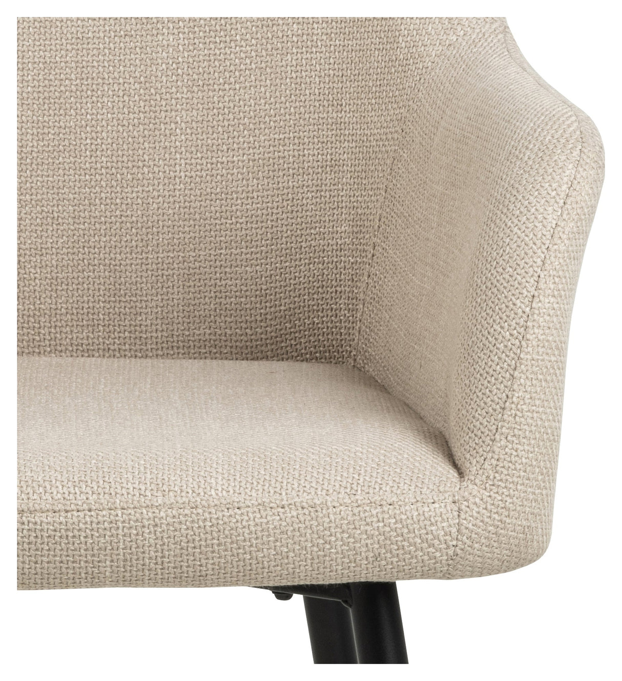 Lizzy, dining chair w/armrests - beige