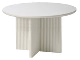 Palma, dining table Ø110 - white