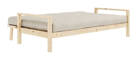 Knob Sofa bed, Lacquered Pine, Beige