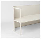 Bauhaus Lounge bench, Beige steel