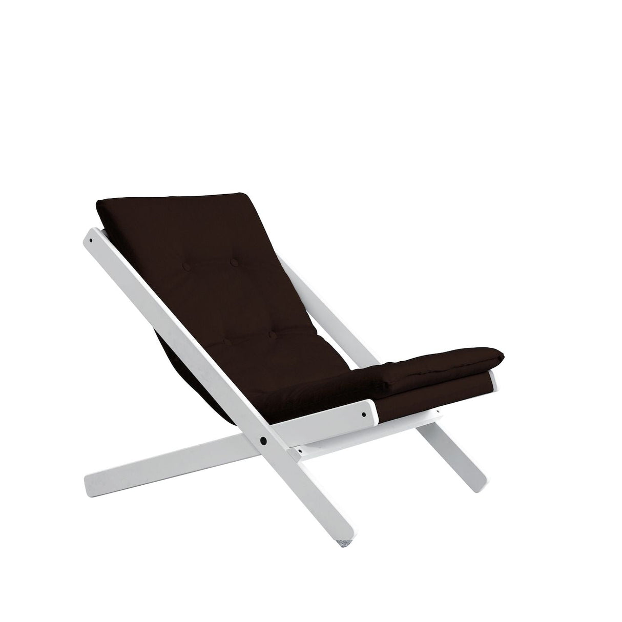 Boogie Lounge Chair, Brown/White