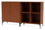 PAIR Classic sideboard with black legs, Hazelnut