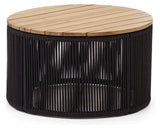 Dandara, coffee table Ø60 - black/oak