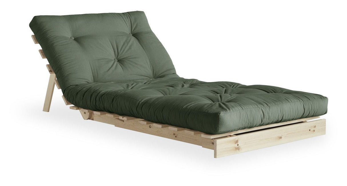 Roots 90 Sofa bed, Olive Green/Nature