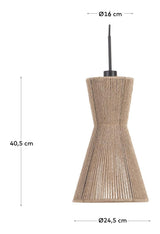 Crista lampshade, Ø24.5, Jute