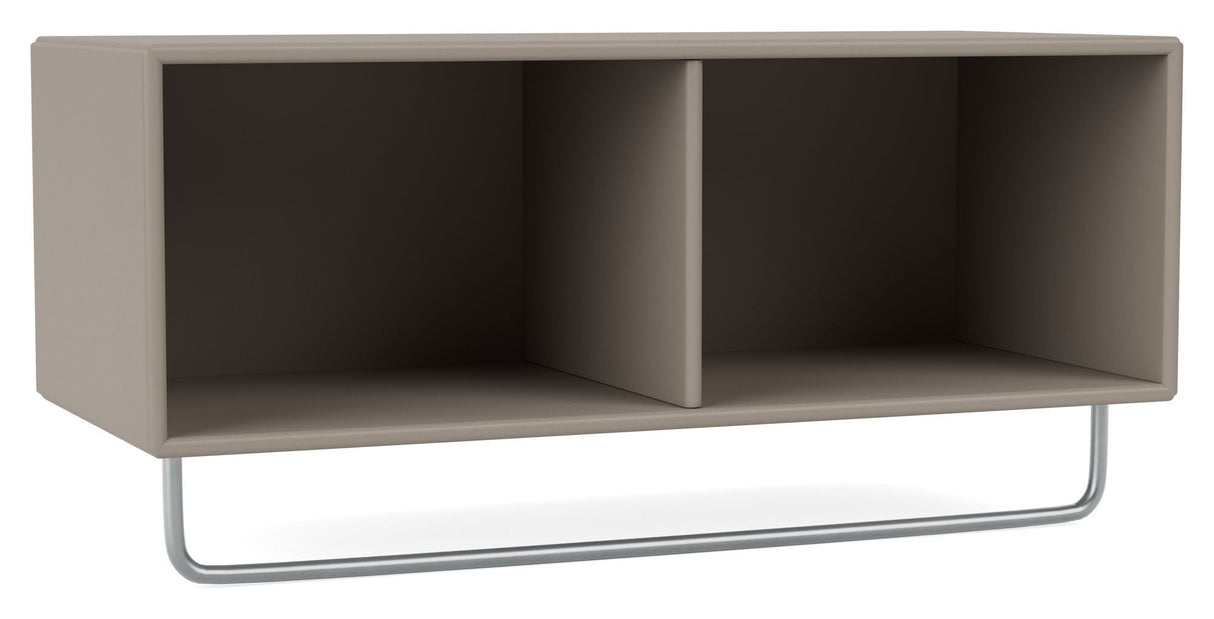 COAT shelf w. clothes rail, 141-Truffle