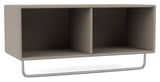 COAT shelf w. clothes rail, 141-Truffle