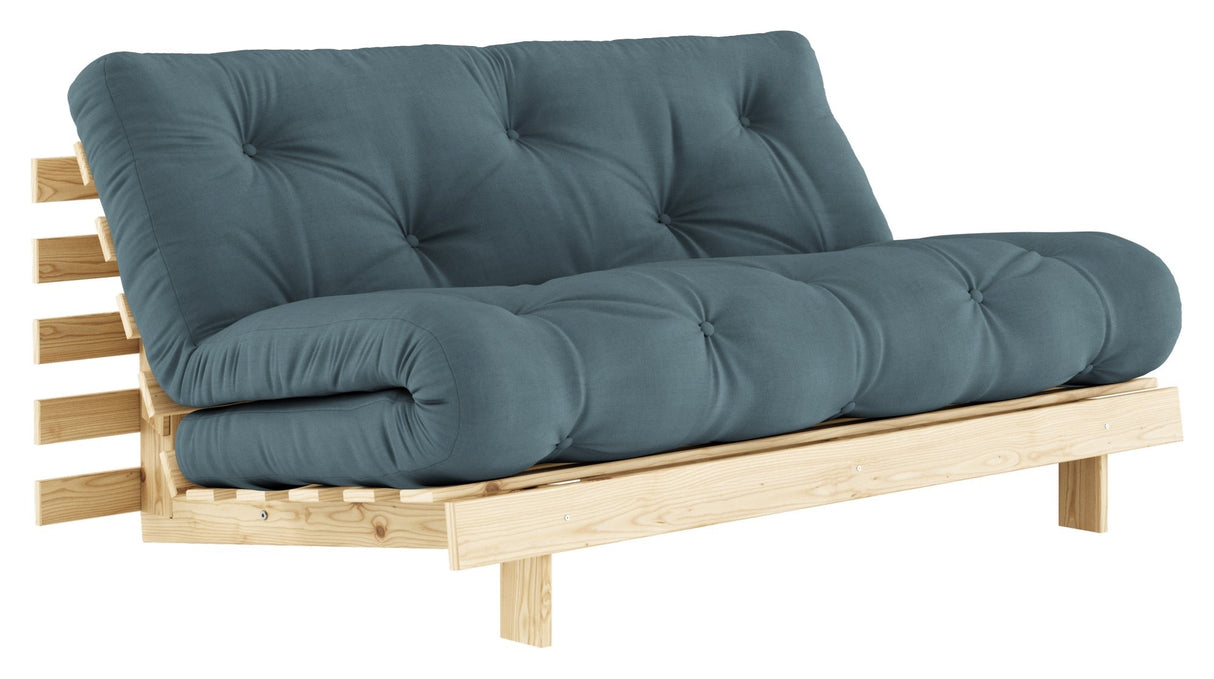 Roots 160 Sofa Bed, Pine/Petroleum Blue,