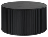 Siena Coffee table Ø85 - Black/oak