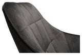 Embrace Lounge Chair, black velvet. black leg