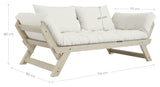 Bebop Sofa Bed Beige/Black