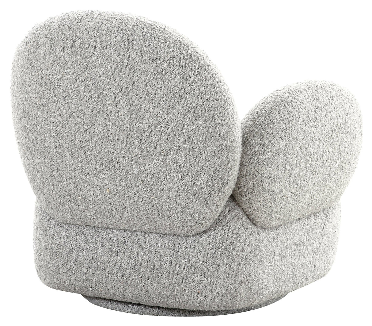 Messina, Lounge chair with swivel function, bouclé/light gray