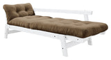 Step Sofa bed, Mocca/White