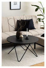 Wyre, coffee table Ø80 - black